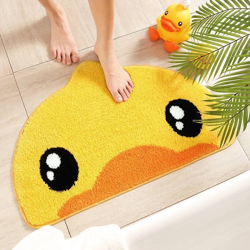 Yellow Duck Anti-Slip Rubber TPR Bathtub Mats Animal With Sucker Kid\'s Bathroom Carpet Shower Bath Mat Soft Massage Pad