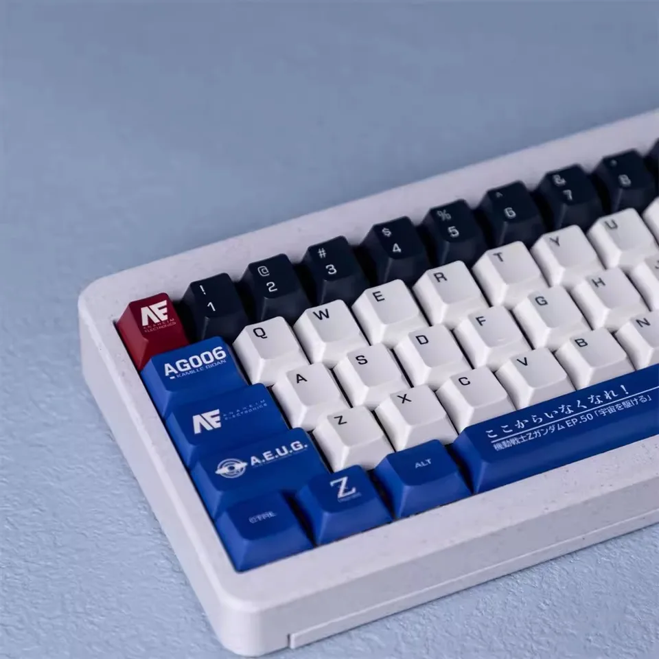 Zeta Gundam-メカニカルキーキャップ,PBT,昇華,オリジナルのゲーミング