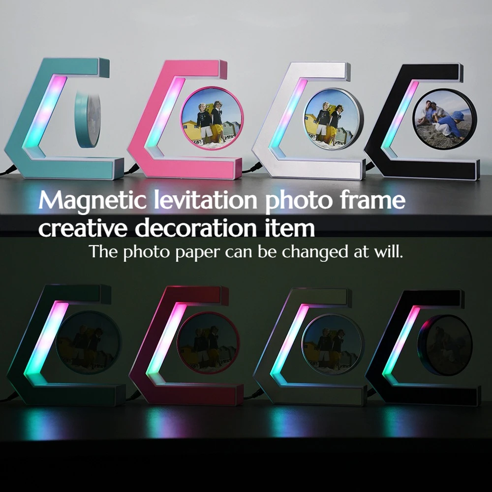 

NEW Creative Maglev Photo Frame Sculpture Ornament Birthday Gift Home Atmosphere Decoration Crafts