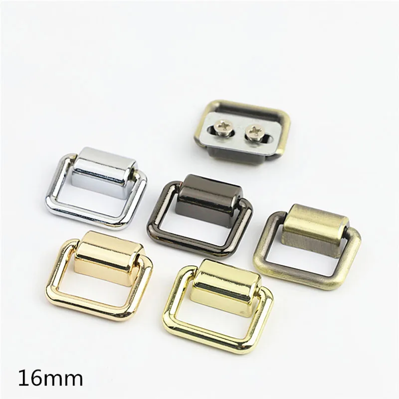 50pcs 15/16/19mm Metal O D Ring Screw Buckle Bag Strap Side Clip Hanger Bags Shoulder Chain Link Buckle DIY Hardware Accessories
