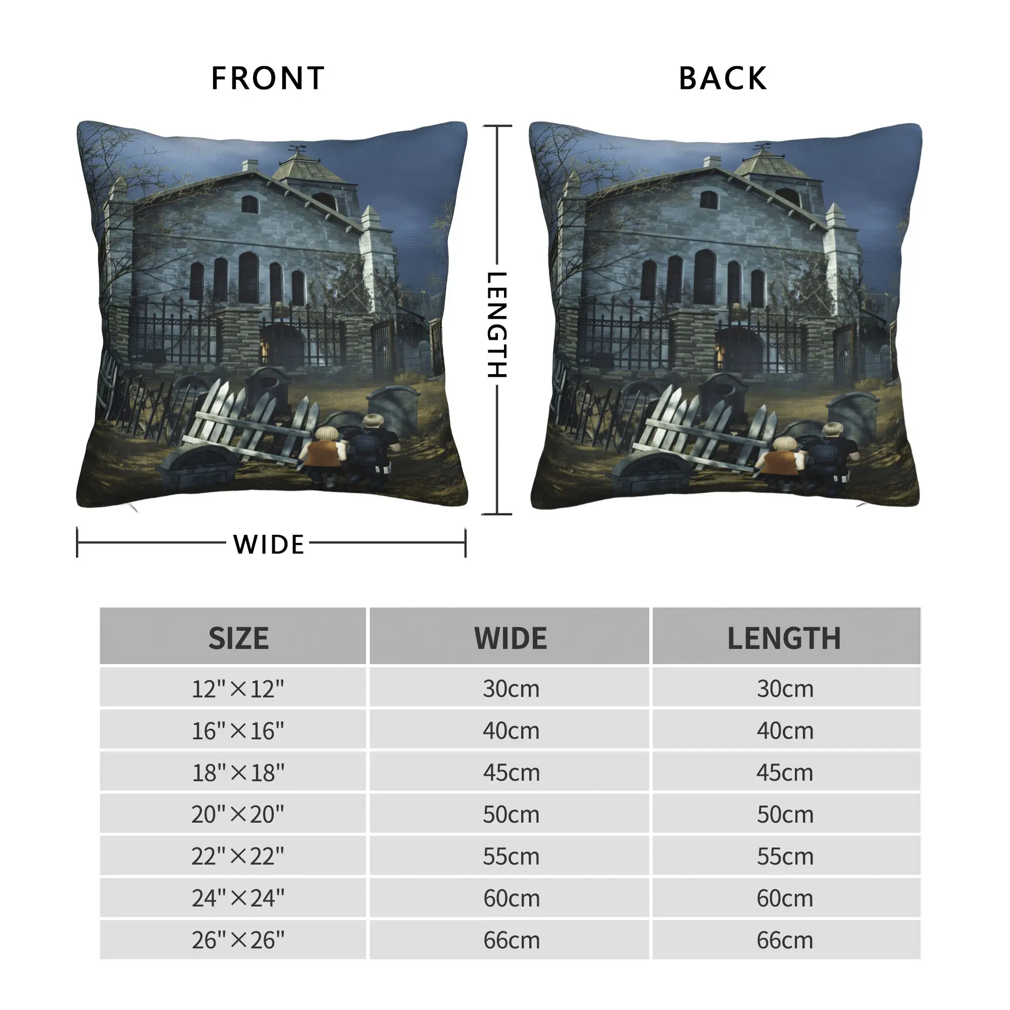 Residents Evils Pillow Case  Comfy Pillow Cover For Office Car Home Decor Kawaii Pillowcases