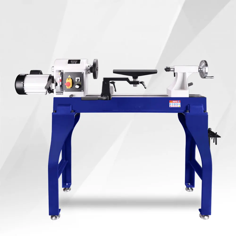 Woodworking lathe, large floor type machine, heavy-duty multifunctional household vertical lathe with bracket