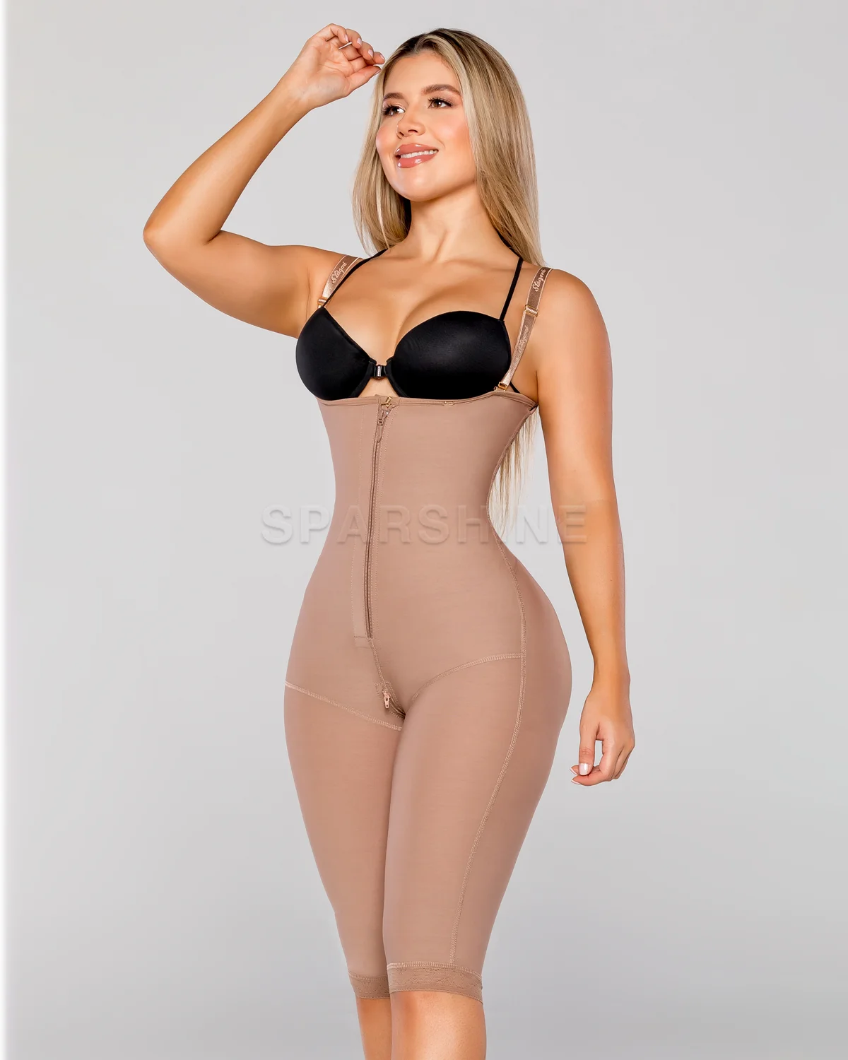 TUNIControl-Sous-vêtements féminins à fermeture éclair invisible, bretelles de compression régulières, vêtements en saillie à boutonnage ouvert