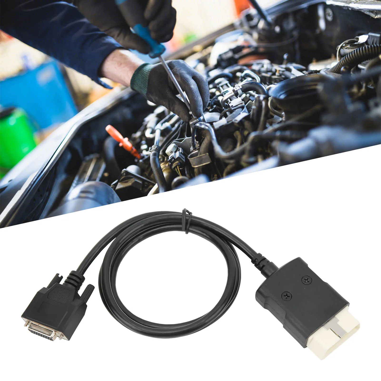 

Кабели OBD, 16-контактный разъем-адаптер, кабель для считывания кодов OBD2, диагностический инструмент, кабель для диагностического инструмента VD TCS Pro