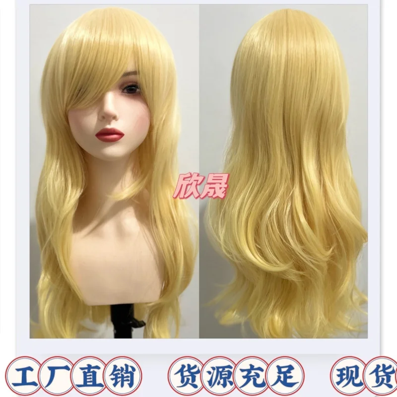 

【Высококачественные пряди волос】Your Lie in April от Kaoru MiyazonocosplayПромитированный верх на голове Золотые вьющиеся волосы