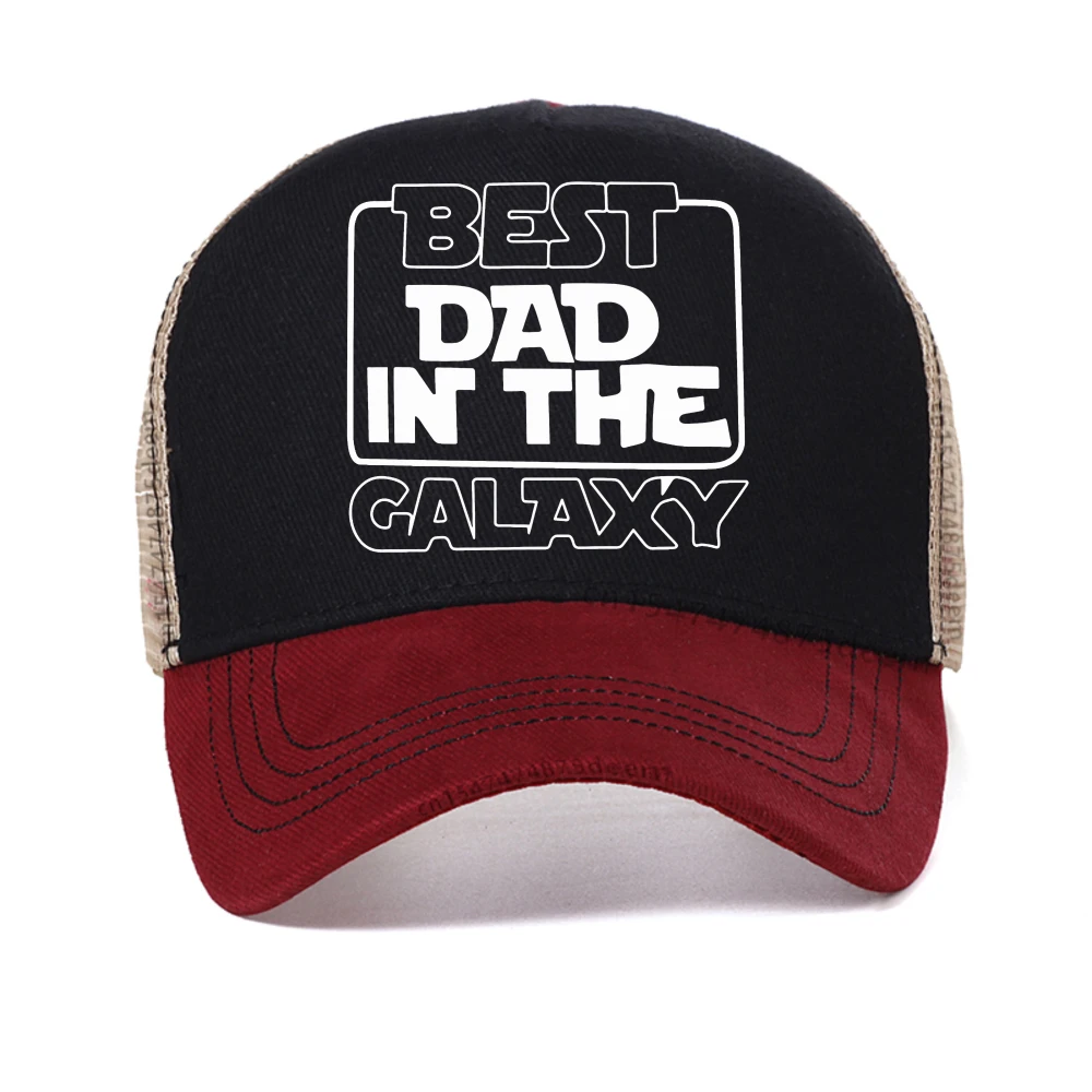 

Best Dad In The Galaxy baseball cap fashion Outdoor casual sun Caps unisex adjustable mesh trucker hat Breathable Snapback hats
