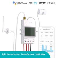 SONOFF POWCT Ring Smart Power Meter ESP32 Chip Current Transformer 100A Energy Monitor Contacter Control Works with Alexa IFTTT