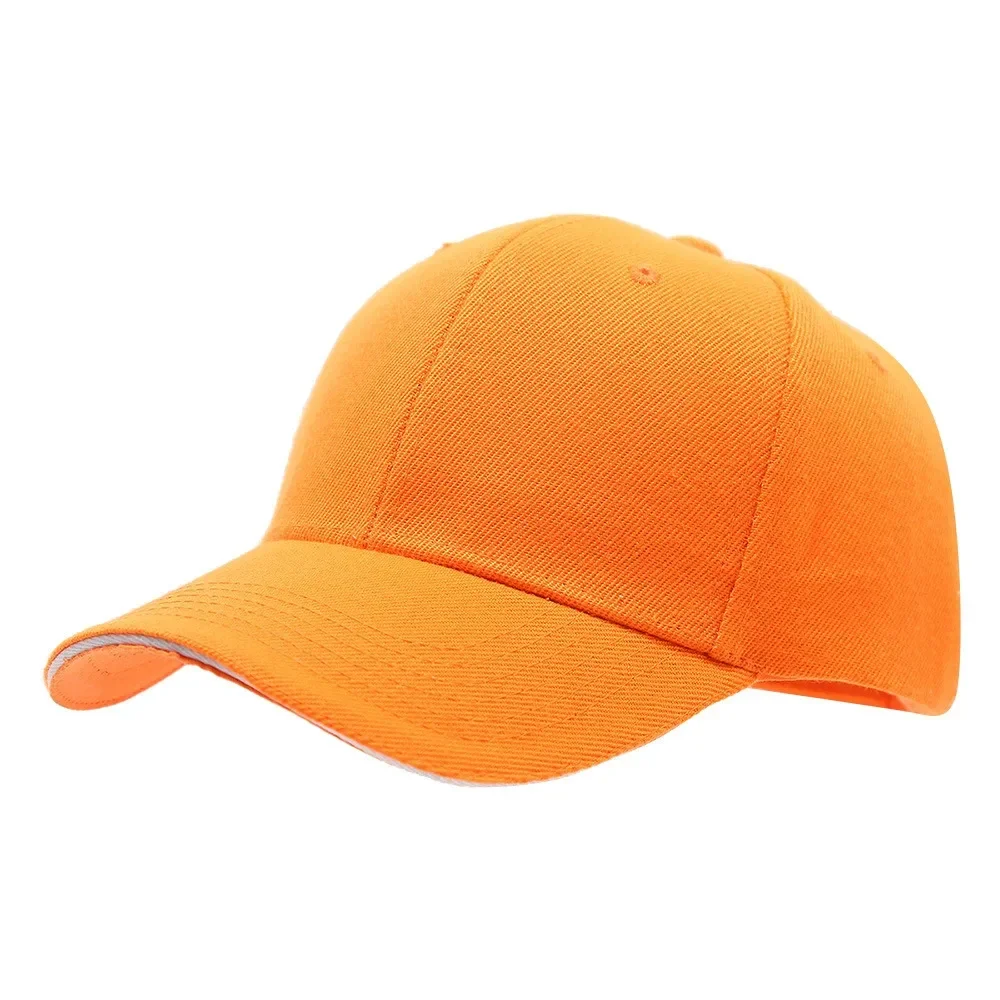 1 unisex all season fashionable Sandwich sandwich 3-layer fabric solid color baseball cap