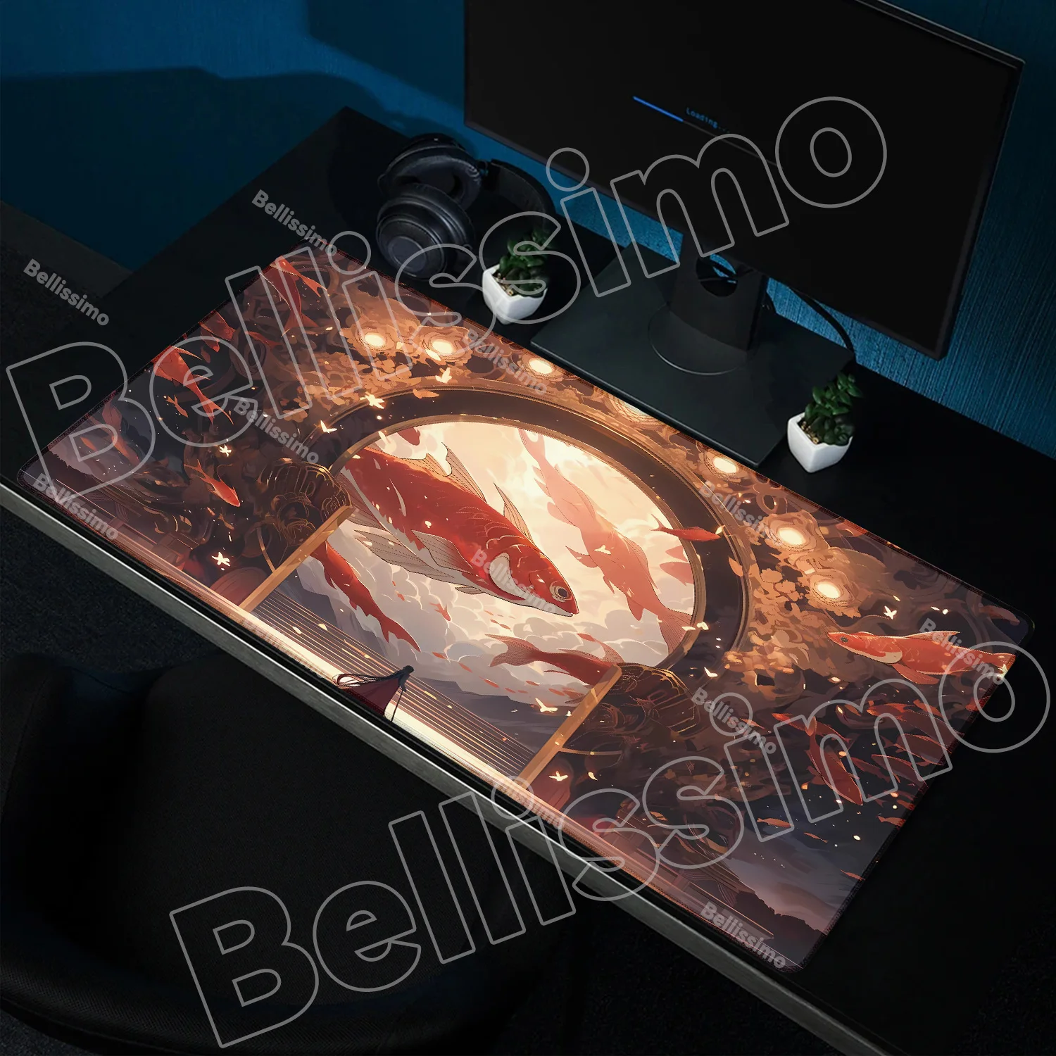 

Mouse Pad Large Gamer Accessory Mousepad Science fiction scenery Keyboard Table Mat Mouse Mats Rubber Desk Pad Design Desk Rug