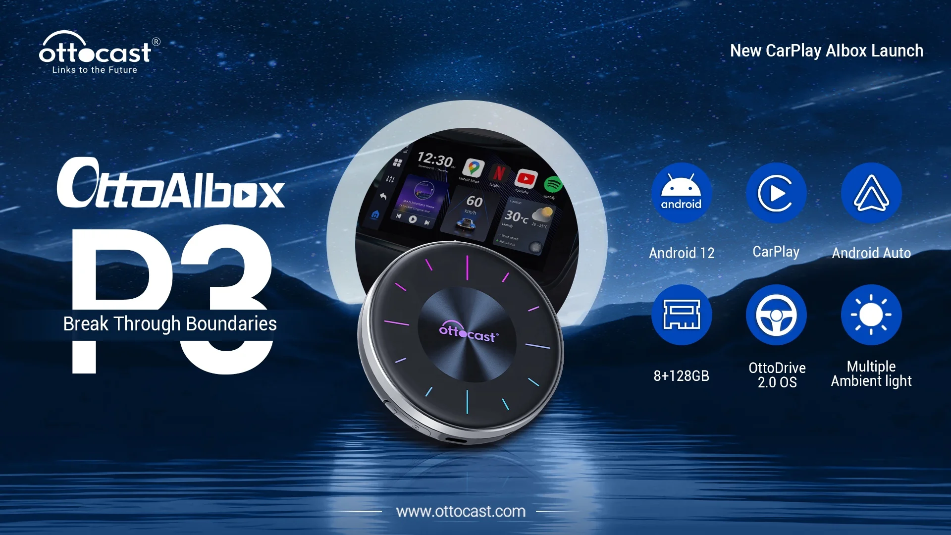 CarPlay Ai Box plug Wireless CarPlay Wireless Android For  Benz Mazda  For Netflix YouTube 8G+128G GPS