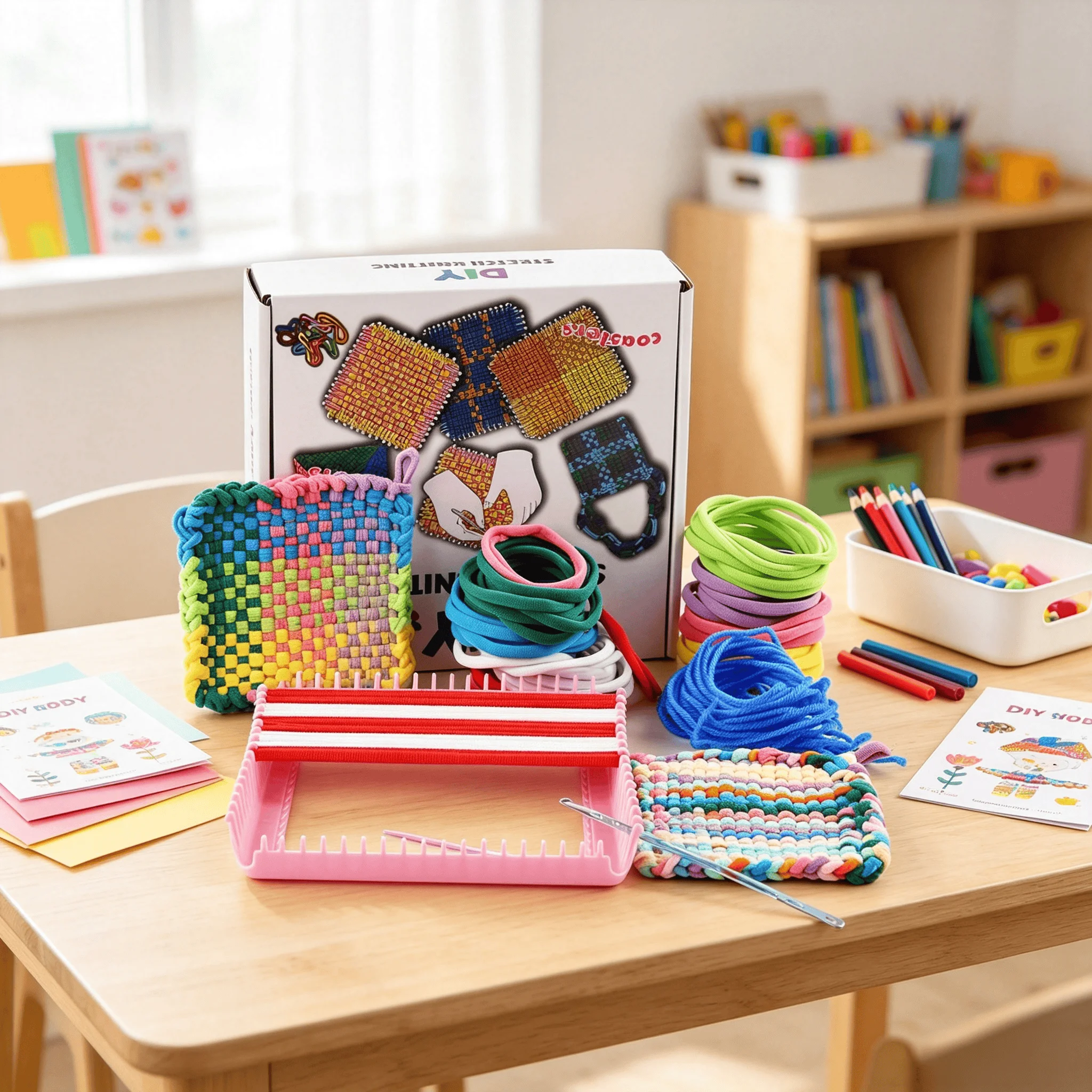 Art Craft Toddlers - Children's DIY Handweaving Machine Fine Motor