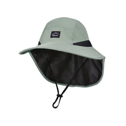 Men's Quick Drying Fisherman Caps Summer Anti UV Sun Bucket Hat For Women Outdoor Breathale Wide Brim Fishing Hat With Neck Flap