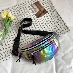 Outdoor waist bag laser reflective new simple chest bag trendy student casual bag waist bag crossbody bag men and women outdoor shoulder bag versatile waist bag women men and women new fashion dopamine outdoor sports chest bag laser crossbody bag large capacity running new waist bag ladies multi-functional crossbody bag laser outdoor sports shoulder sports mobile phone