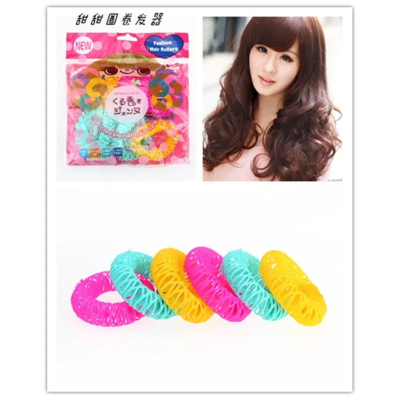 

No Heat Hair Rollers Hair Donuts Styling Curler Hairdresser Bendy Curls Spiral Curls DIY Tool for Women Hair Styling Accessories