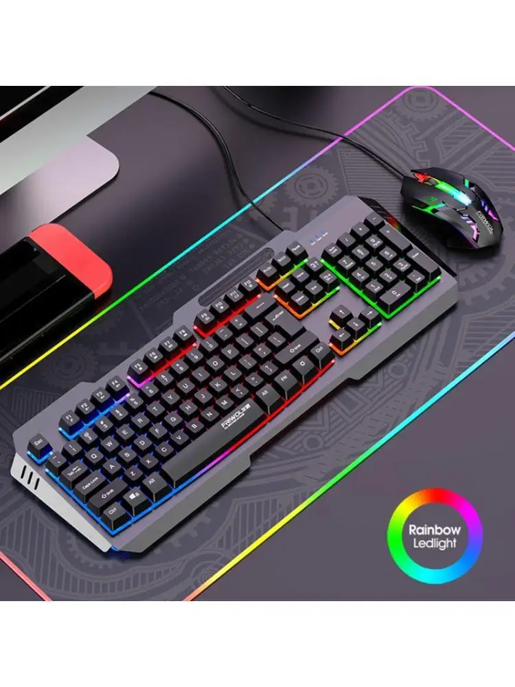31BA DS600 Metal Corded Keyboard With Mouse Option 1.50m Cable And Fast Response For Competitive Gaming