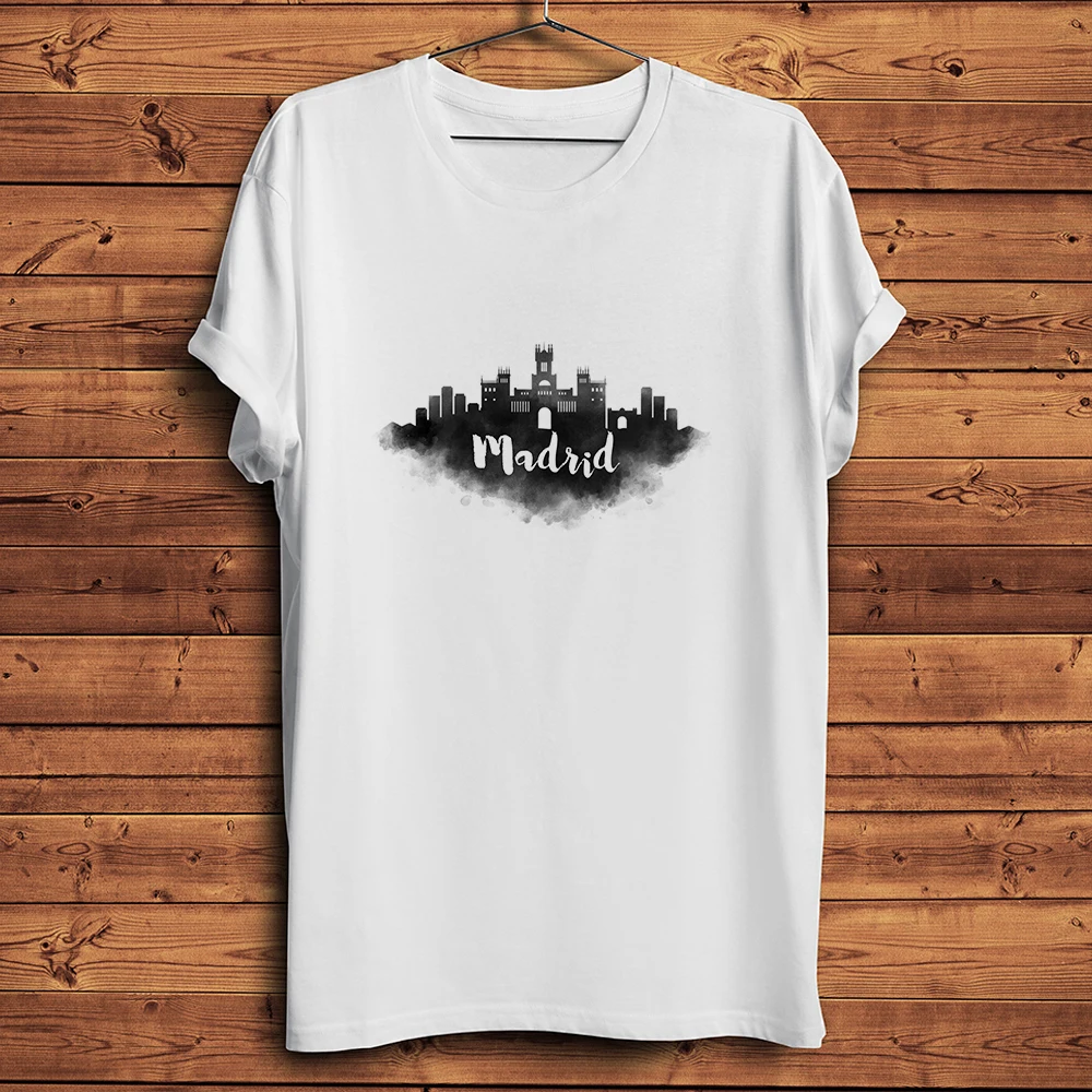 Ink City Madrid Lisboa Prague Vienna Warsaw London Amsterdam,ink Style Tshirt,Short Casual Breathable Print T Shirt,Unisex Tee