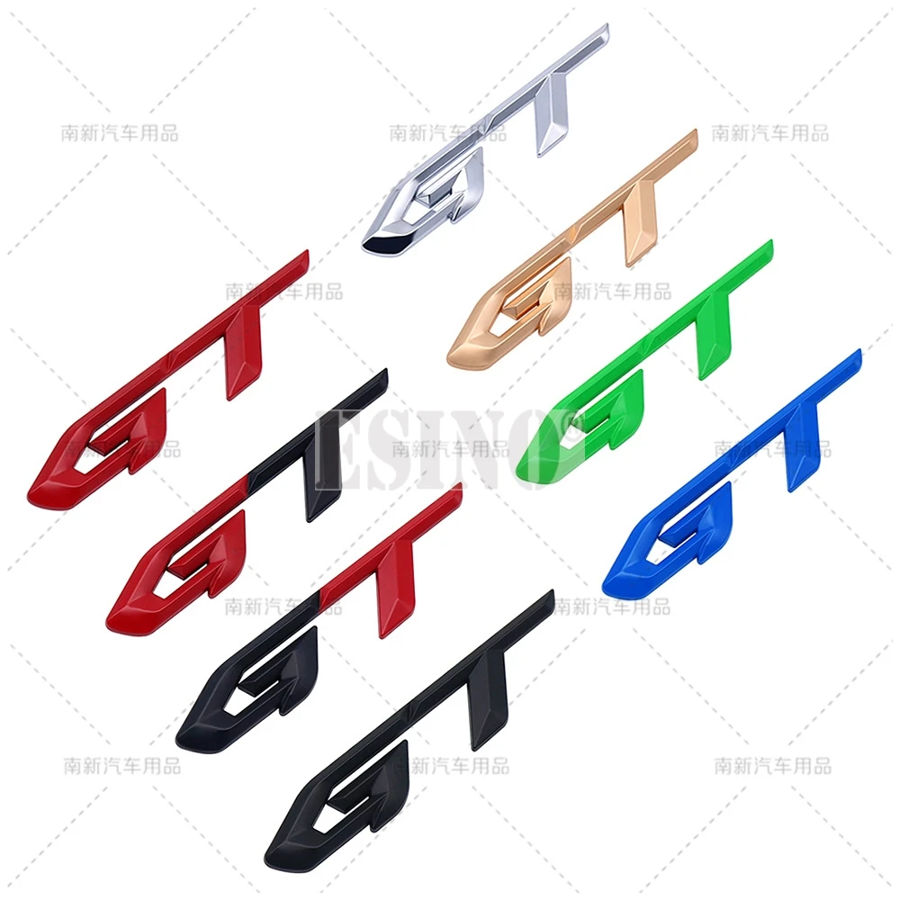 3D GT Metal Zinc Alloy Badge Fender Adhesive Emblem for KIA Forte Optima Picanto Stinger Sorento K5 KX5 KX7 - Body Emblem view 2