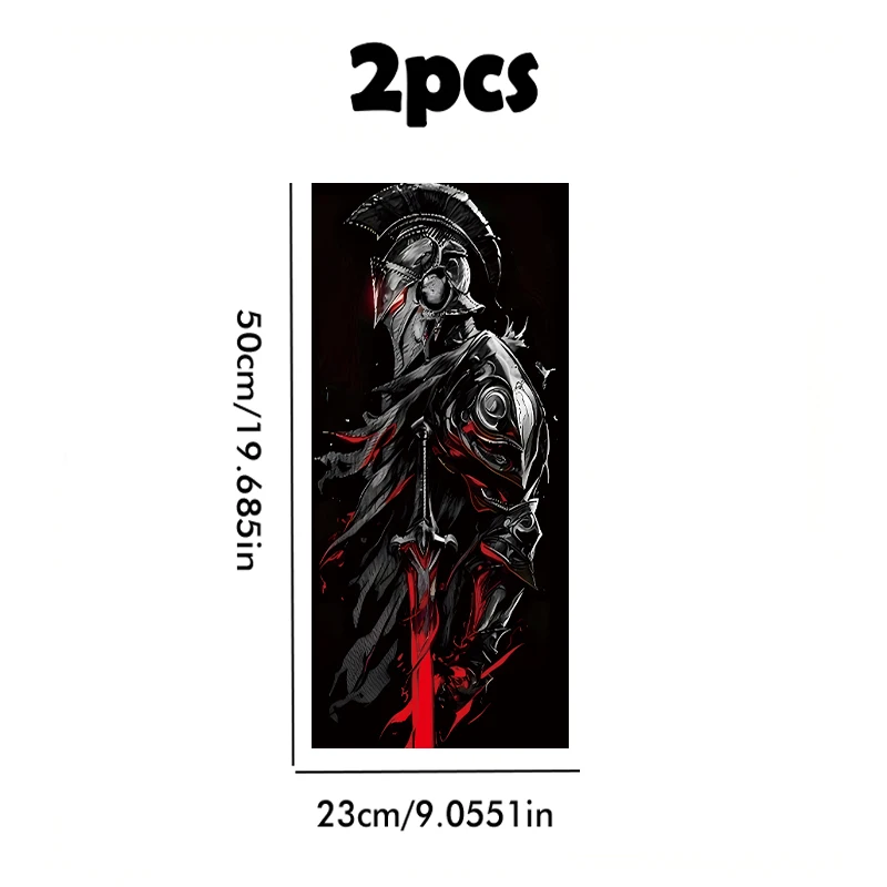 2pcs car B-pillar stickers Dark Knight Scratch resistant personalized stickers