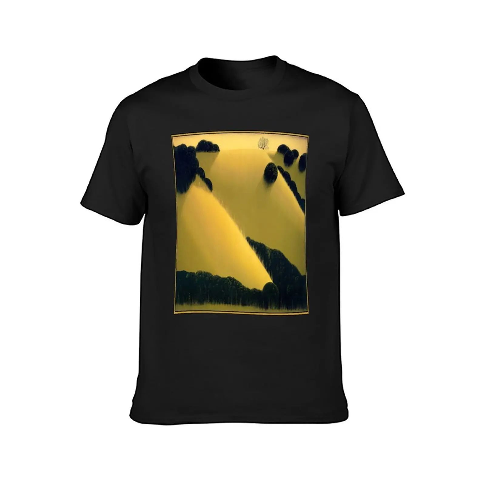 Eyvind Earle - Golden Hills T-Shirt customs quick-drying hippie clothes tops funny t shirts for men