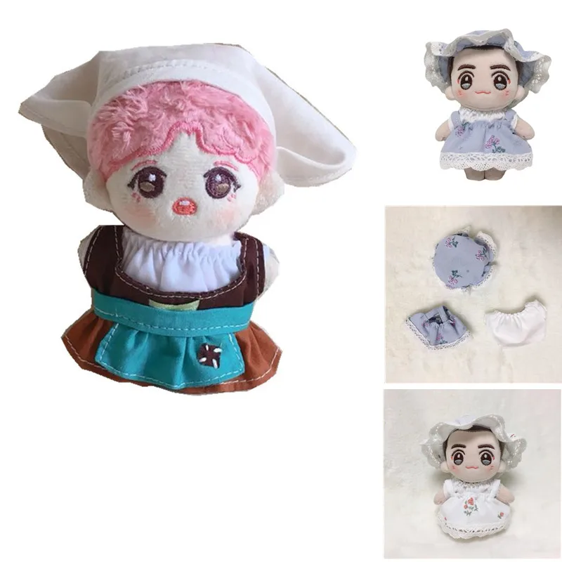 

Handmade 10cm doll clothes normal body fairy tale princess dress 10cm Korean popular plush doll clothes accessories