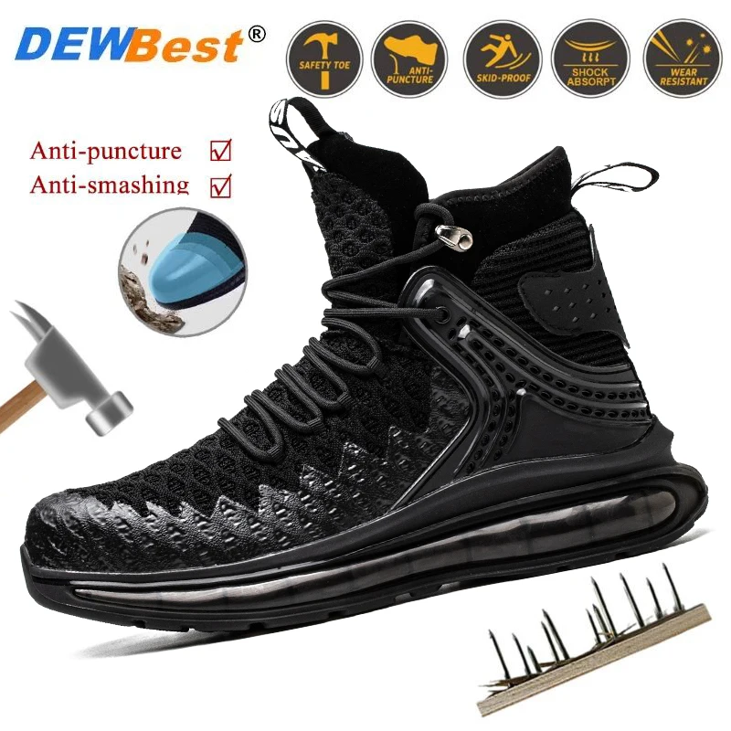 

Защитная обувь со стальным носком для защиты от ударов и проколов. Легкая защитная рабочая обувь для походов на открытом воздухе.