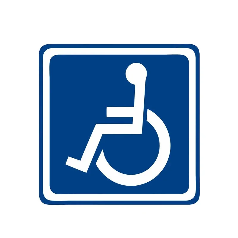 Creative Disabled Sign Car Sticker Waterproof Sunscreen Vinyl Decals for Car Motorcycle Body Window Exterior Decor Accessories