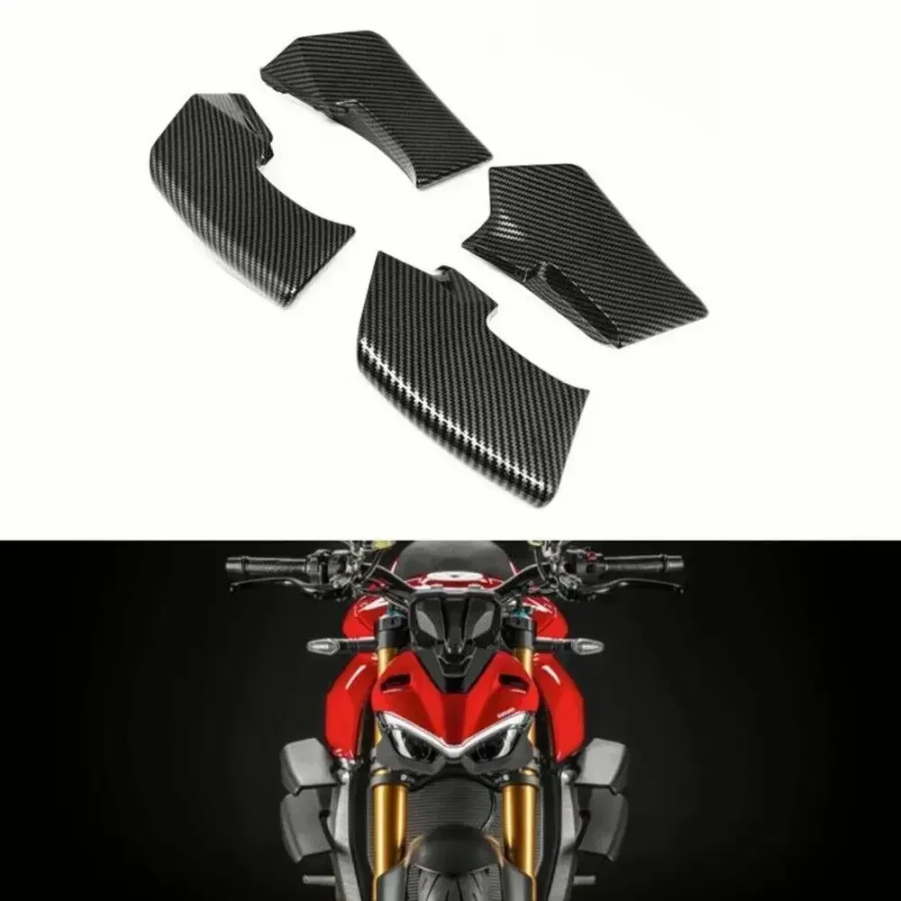 For Ducati Streetfighter V2 2022-2023  Streetfighter V4 V4S V4SP 2020-2023 Carbon Fiber Spoiler Fxed Winglets Wings Trim Cover