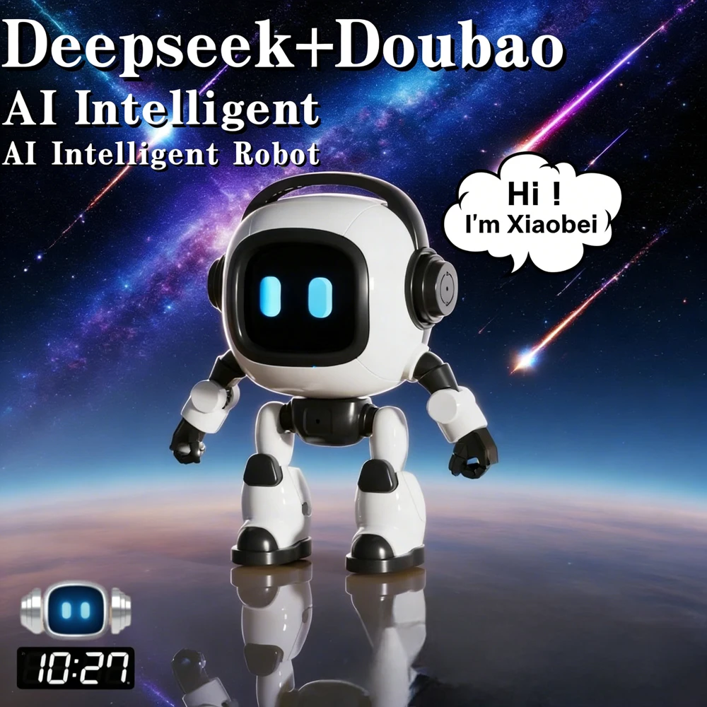 كلب روبوت ذكي جديد يعمل بالذكاء الاصطناعي - جهاز تحكم عن بعد للحوار الصوتي عبر الهاتف، هدية لعبة تعليمية قابلة للبرمجة للأطفال #2