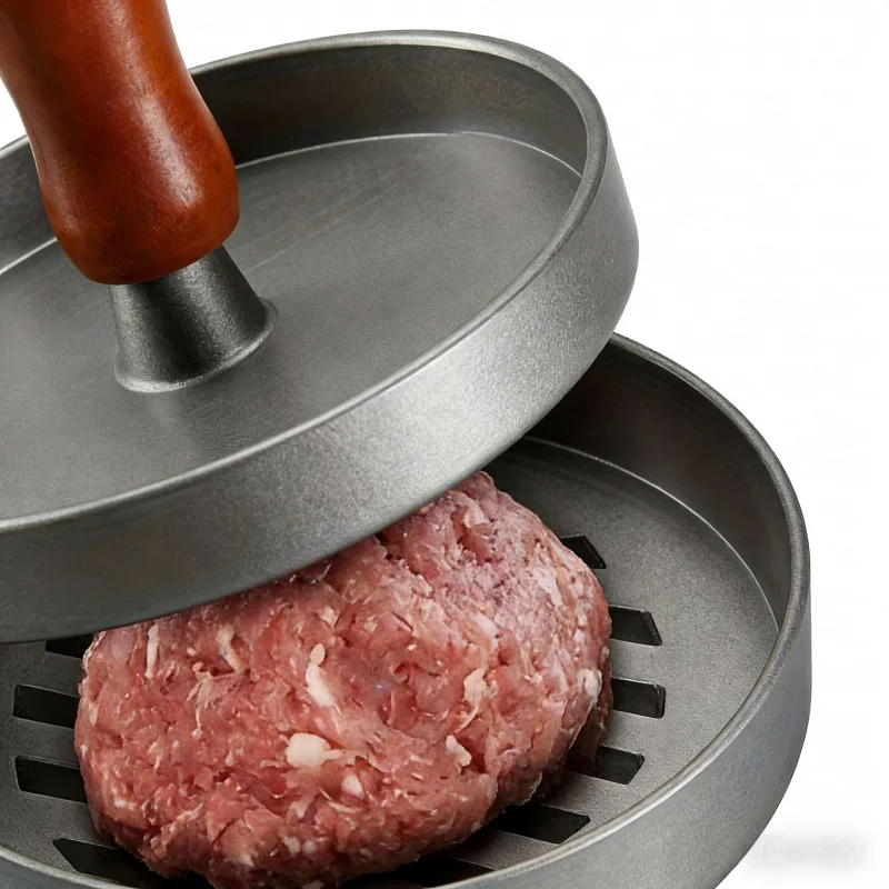 Manual Hamburger Meat Press 1-2 Individual Non-Stick Beef Patty Molds for baking, Special Household Frying Pan and Barbecue Tool