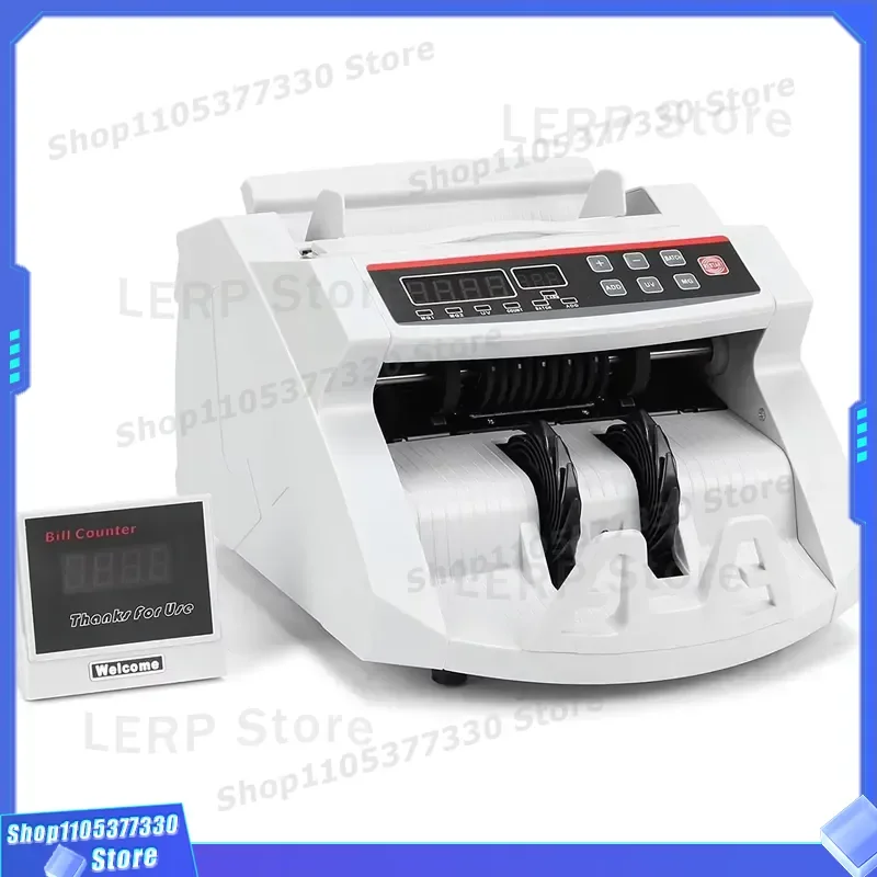 Automatic Banknote Counter Machine with Multinational Currency Detector for Cash Counting and Fake Note Identification High