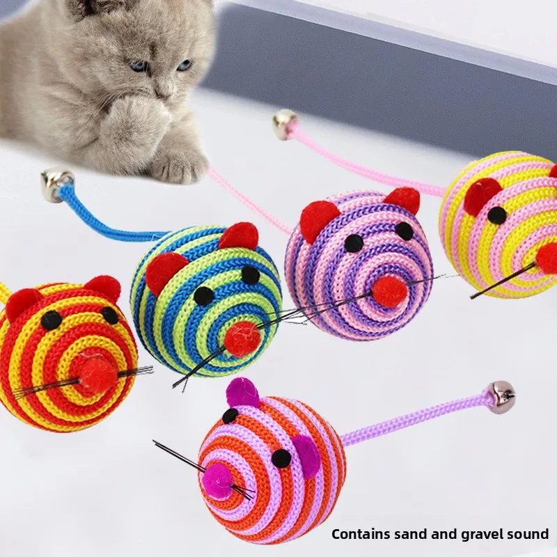 

Cat Toy Bell Sound Interactive Self-hi Cat Toy Mouse Popular Pet Toy Products