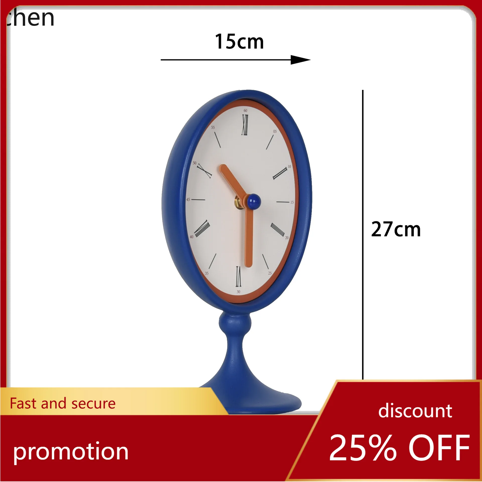 

ZML decorative table clock for the living room, high-end and stylish, new creative design