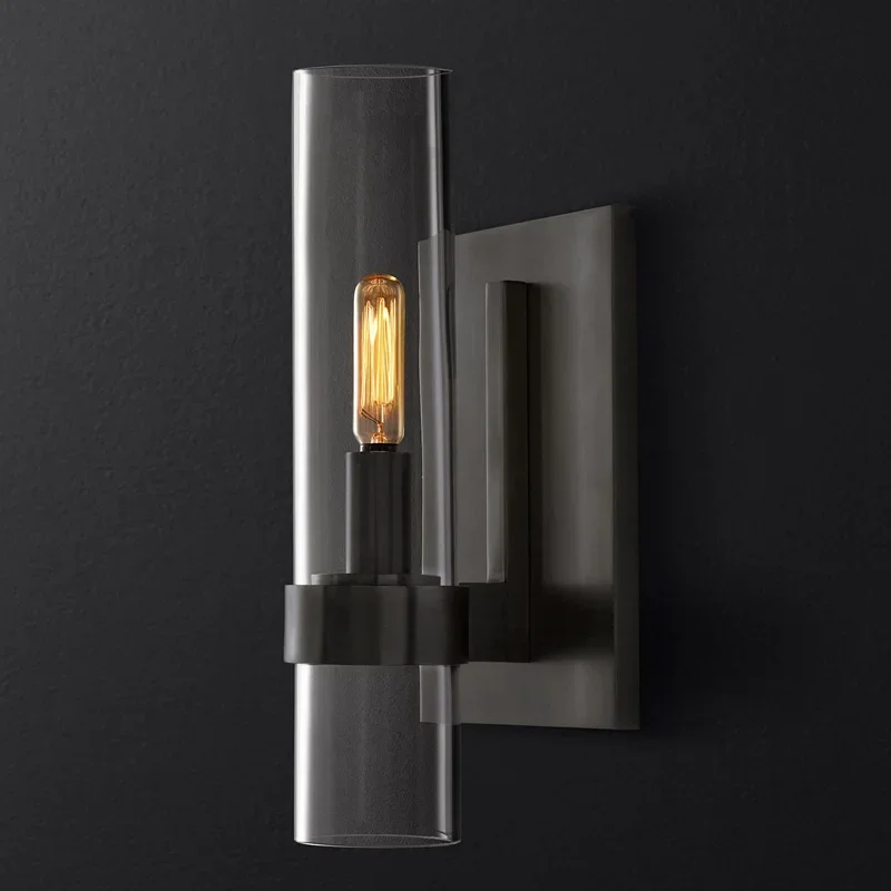 الأمريكية داخلي غرفة المعيشة غرفة الطعام الحمام غرفة نوم الشرفة خمر أنبوب زجاجي معدني عاكس الضوء الفاخرة ديكور الجدار الخفيفة #6