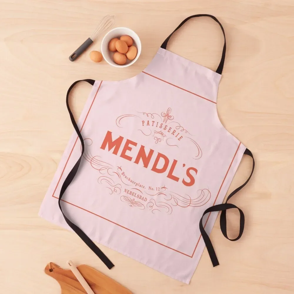 

Grand Budapest Hotel - Mendl's Patisserie Logo Apron For Hairdresser Women's Bib For Kitchen Apron