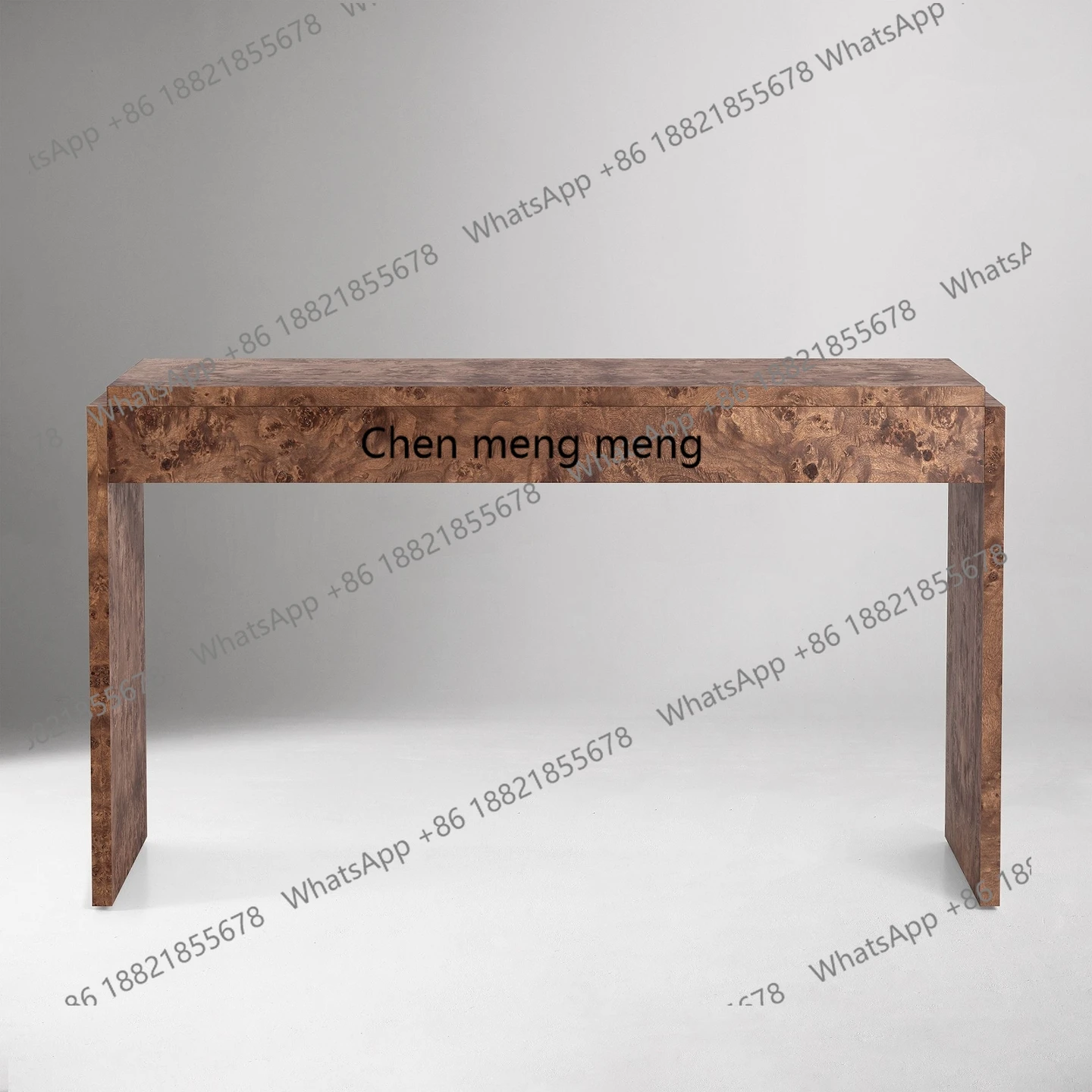 Italian light luxury retro solid wood modern computer desk log wind living room bedroom study desk