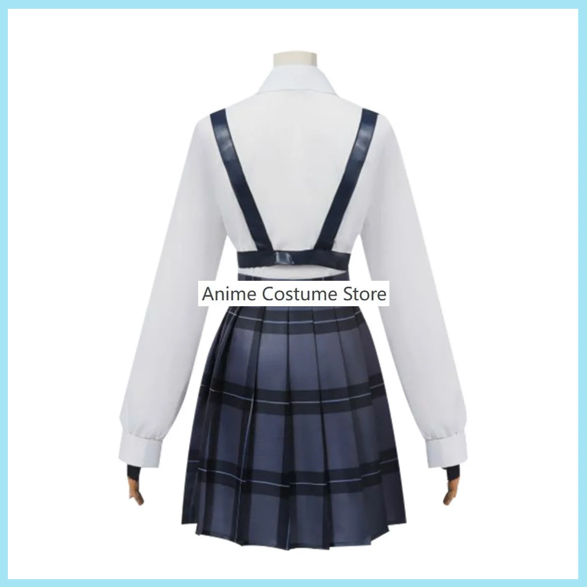 Disfraz de Takanashi Hoshino para mujer, uniforme escolar JK de Japón, Corea del Sur, traje de Campus Kawaii Sexy, juego de Anime, archivo azul