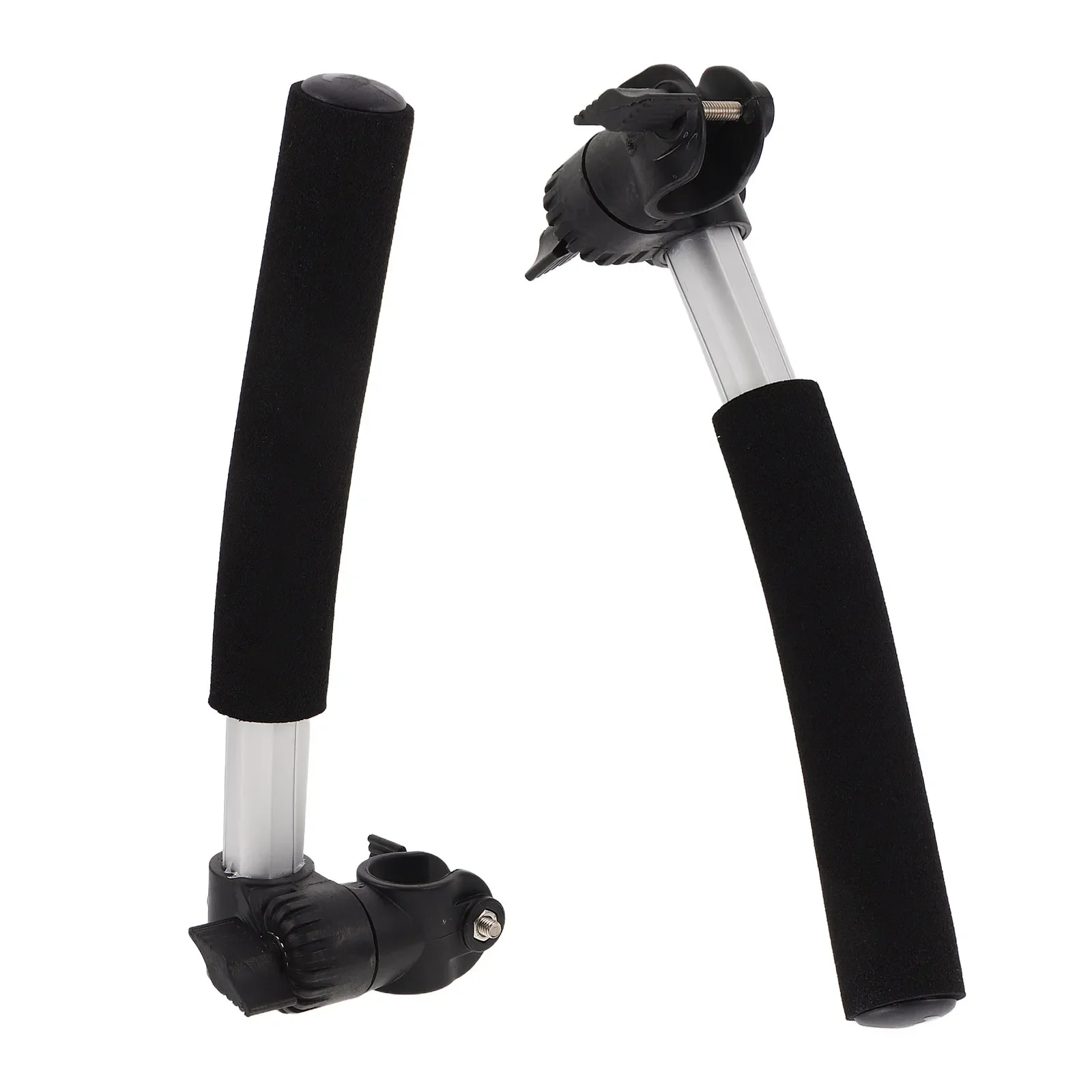 2pcs Wheelchair Handle Extender Disabled Transport Handles Fish Guard Fort Push Extension Replacement Wheelchairs Power Extender view 3