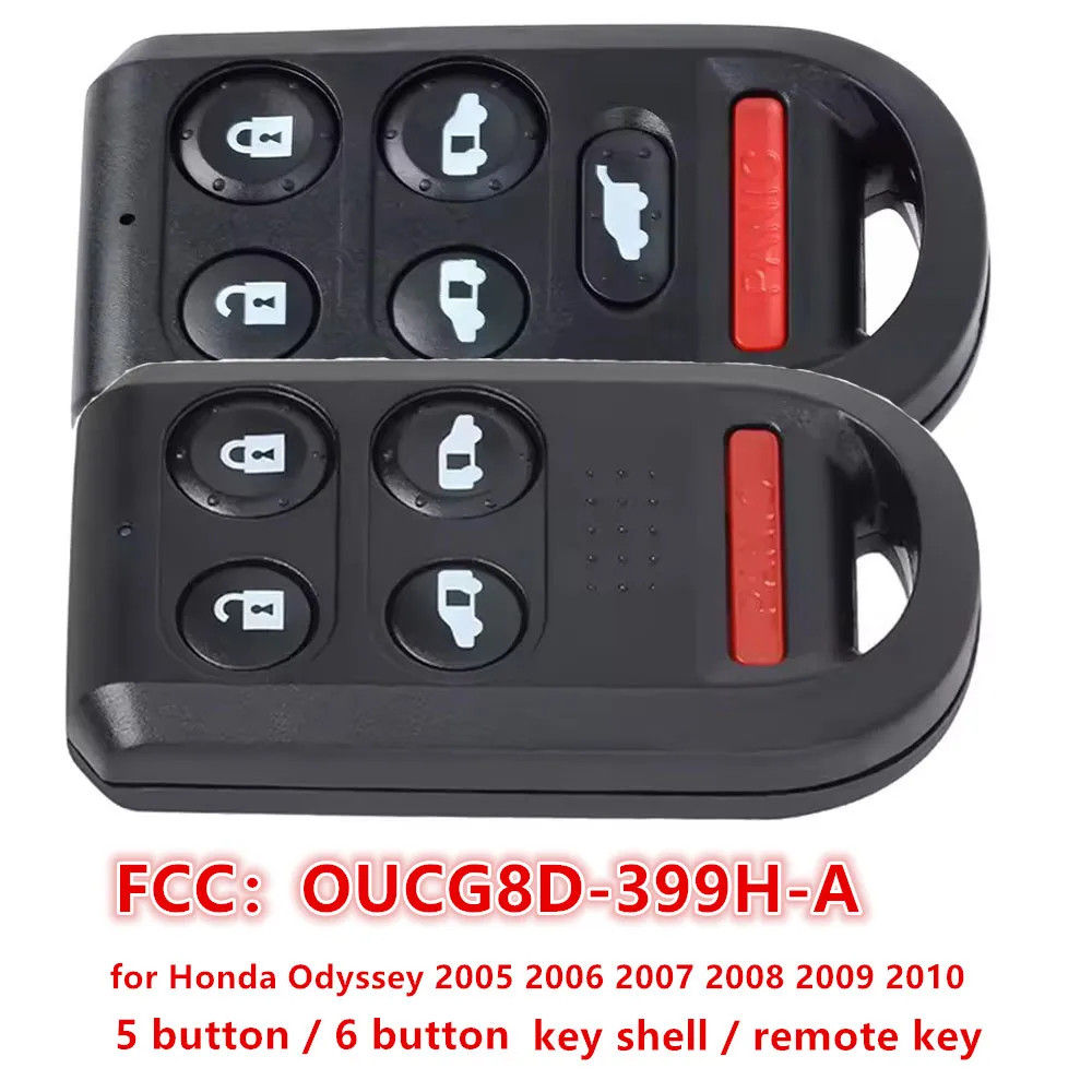 5/6 Buttons Remote Control Key Transmitter Fob 313.8MHz for Honda Odyssey 2005 2006 2007 2008 2009 2010 OUCG8D-399H-A
