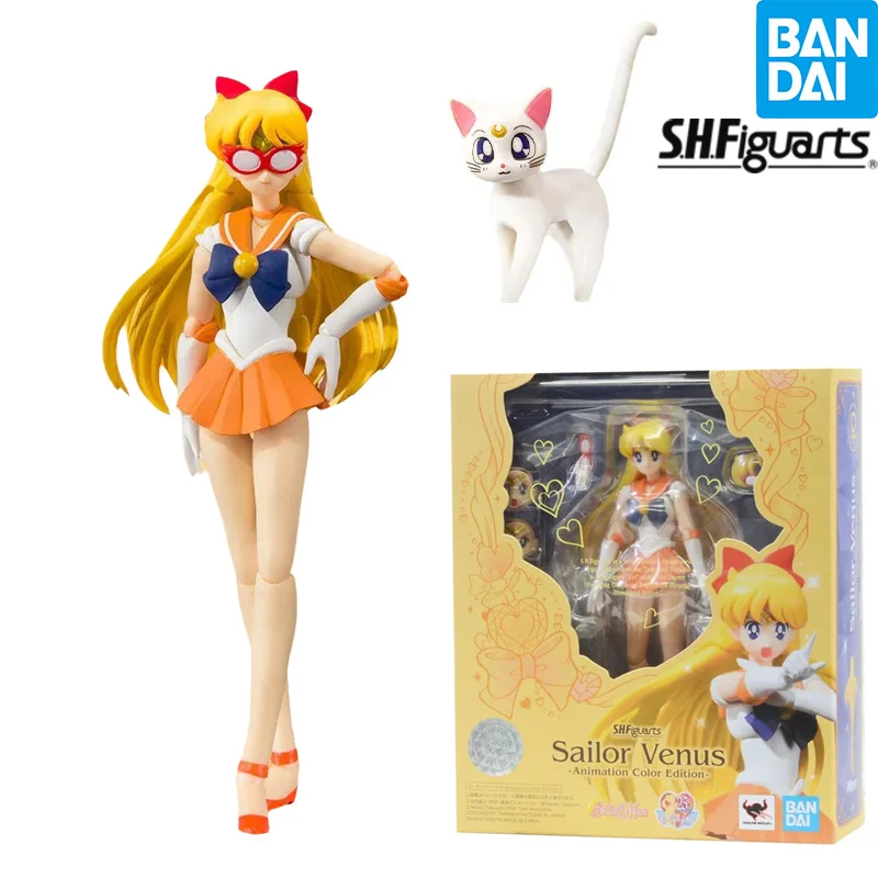 

In Stock Bandai S.H.Figuarts Minako Aino Venus Sailor Moon Anime Figure Action Model Collectible Toys Gift