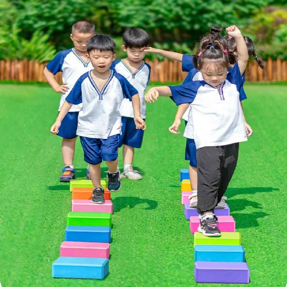 Kinder spielen Tritts teine Eva Gym Blocks Spiele Sport Unterhaltung Spielzeug für Kinder Brinquedos Infantil Menina Tanz ziegel