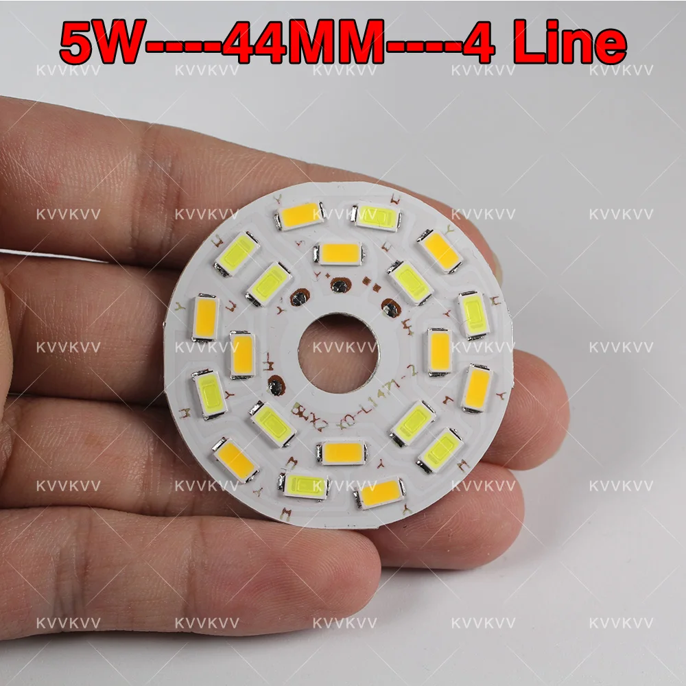Lot de 10 panneaux lumineux LED ronds bicolores 3 W/5 W/7 W/9 W/12 W, variateur d'intensité, source lumineuse ronde, diamètre 32/44/50/65/77/85 mm
