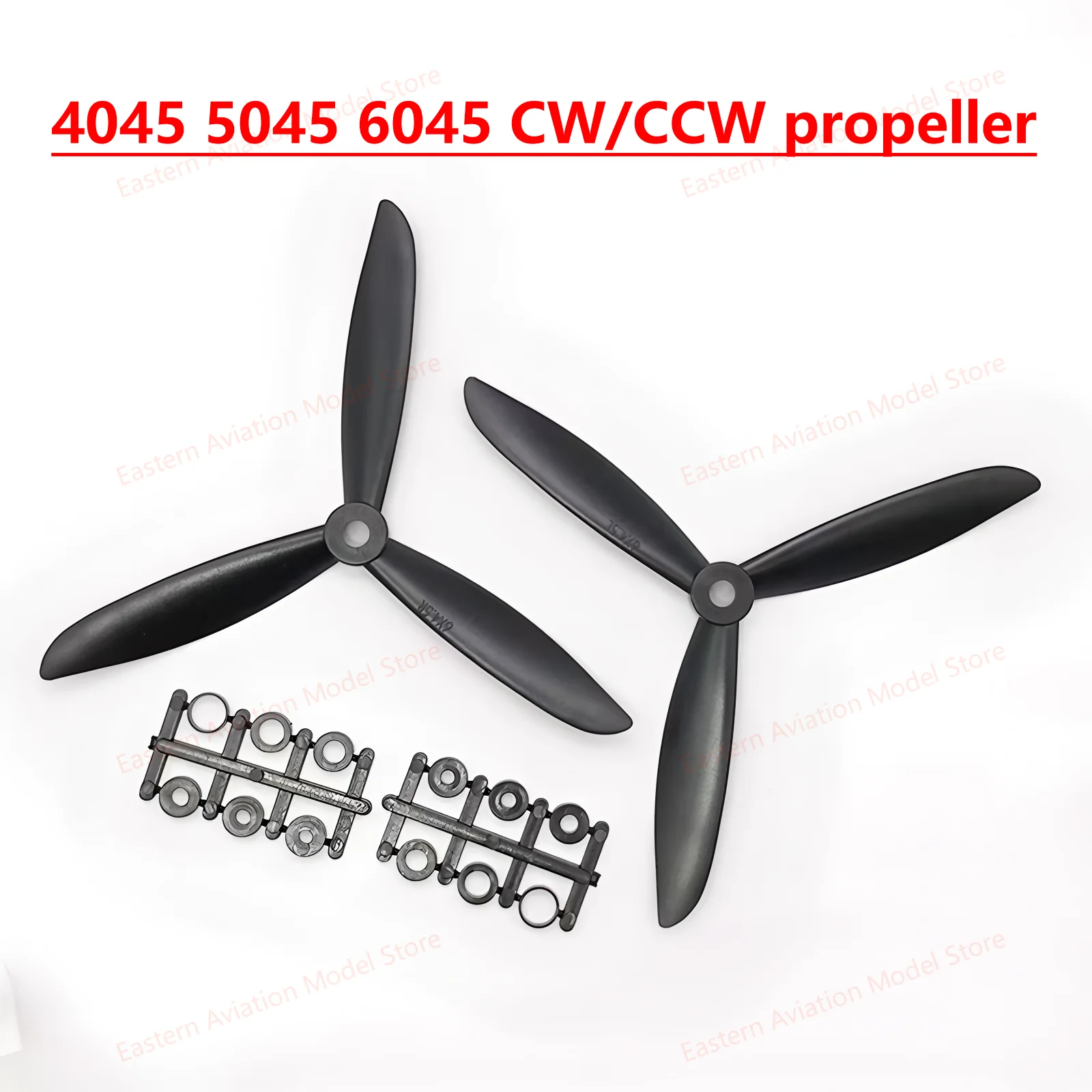 4Pcs /2pcs  Prop 4045 5045 6045 6x4.5 5x4.5 4x4.5 Black 3-blade Propeller Props CW CCW For Quadcopter FPV