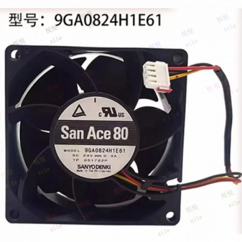 

L L ДЛЯ Sanyo 9GA0824H1E61 DC24V 0,3A 8038 8 см 3-проводной инверторный охлаждающий вентилятор