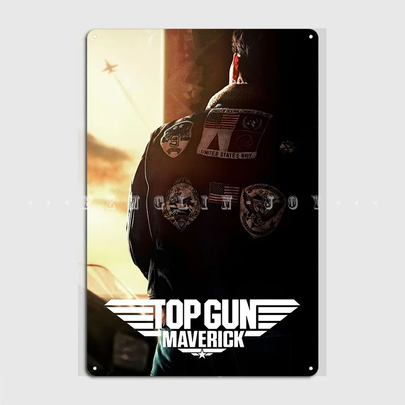 Top Gun Maverick Metal Sign Wall Cave Pub Garage Personalized Wall Plaque Tin Sign Poster