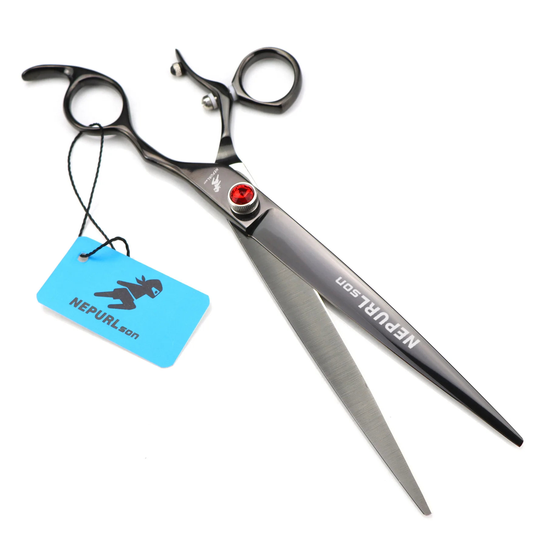 Imagem -02 - Cão Grooming Scissors Giratória Polegar Japão 440c Profissional Pet Tesoura Cabeleireiro Tesouras de Corte em Linha Reta