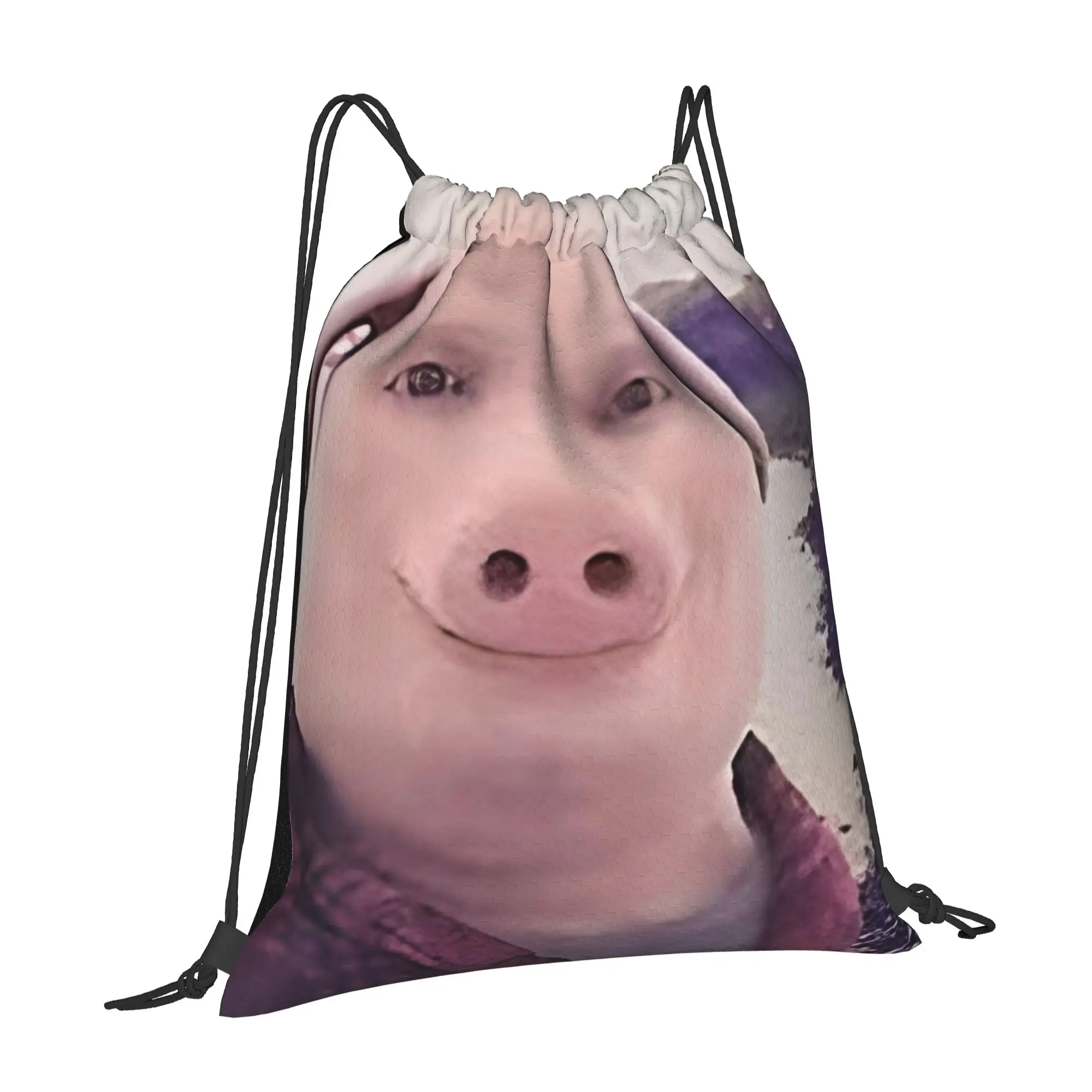 John Pork John Pork Portable Sports Drawstring Backpack Riding Backpack Gym Shoes Drawstring Bags