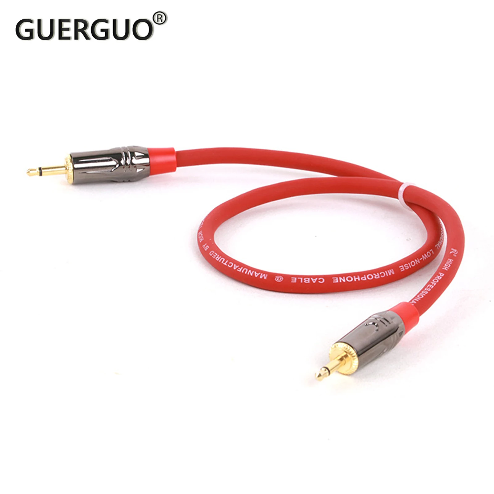 Gold Plated 3.5mm Jack Mono Audio Extension Cable Male to Male OFC AUX Shileded for Amplifier Mixer 1m 1.5m 2m 3m 5m 8m 10m