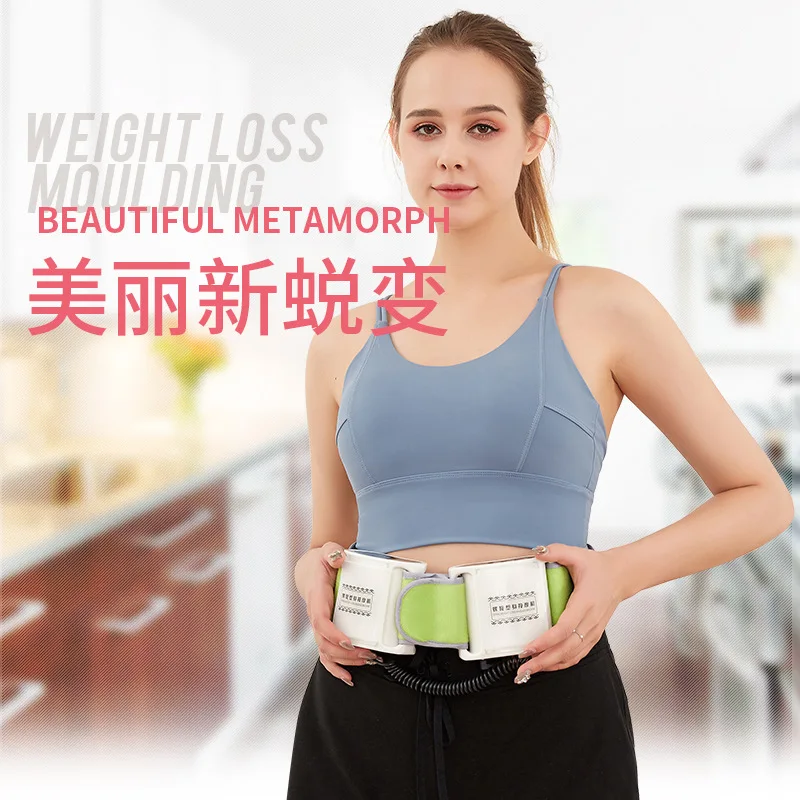 

Household electric fitness vibration massager machine spiral beauty health massage waist belt