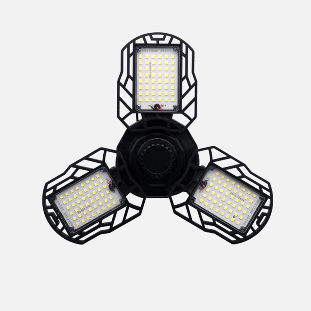 

80W Folding LED Garage Light 3 Adjustable 90° Wide Angle Deformable Ceiling Lamp IP65 Waterproof 50000Hrs Energy Saving
