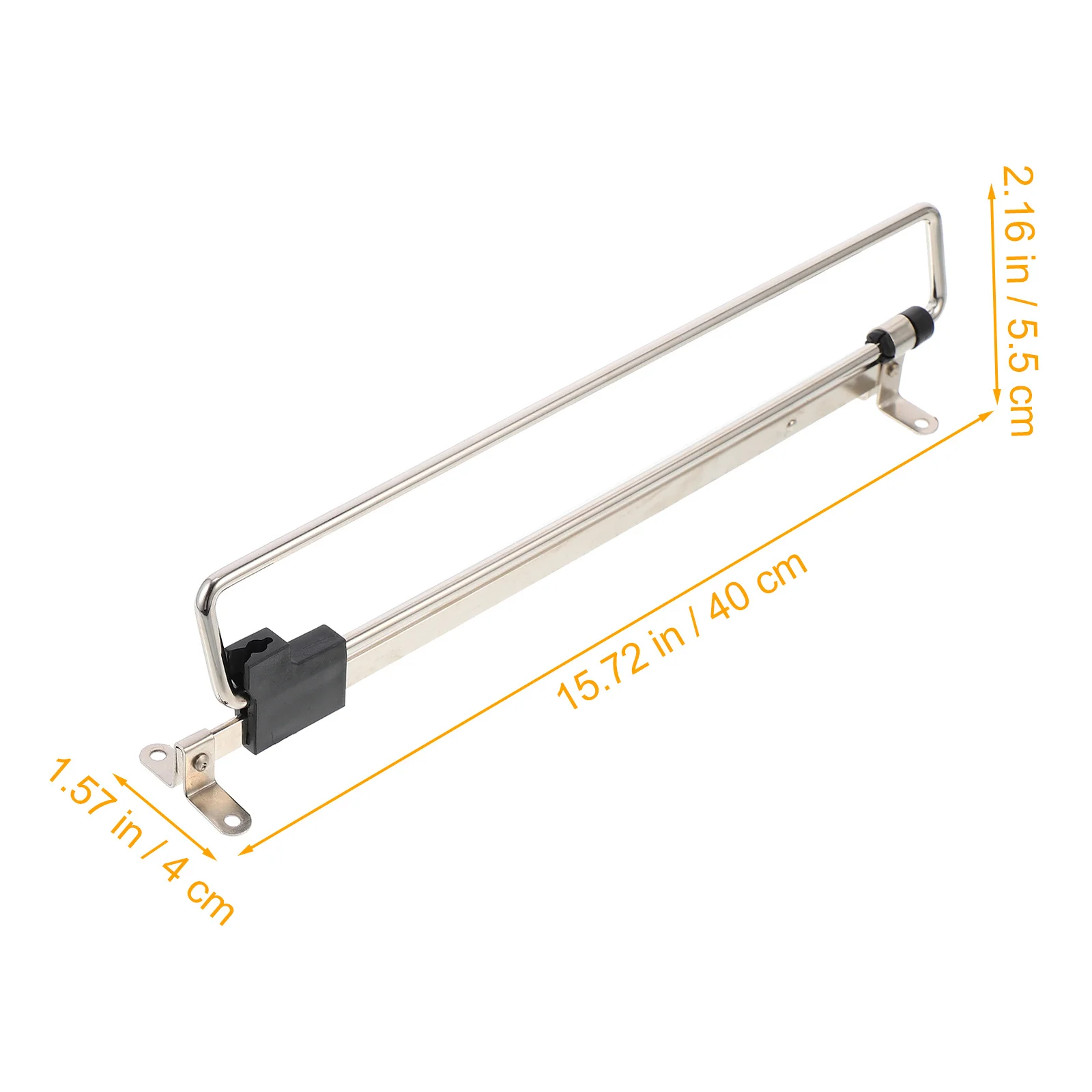 1Set Adjustable Clothes Hanger Rack Sturdy Plastic Iron Construction Foldable Wardrobe Organizer Rack for Closet Bathroom